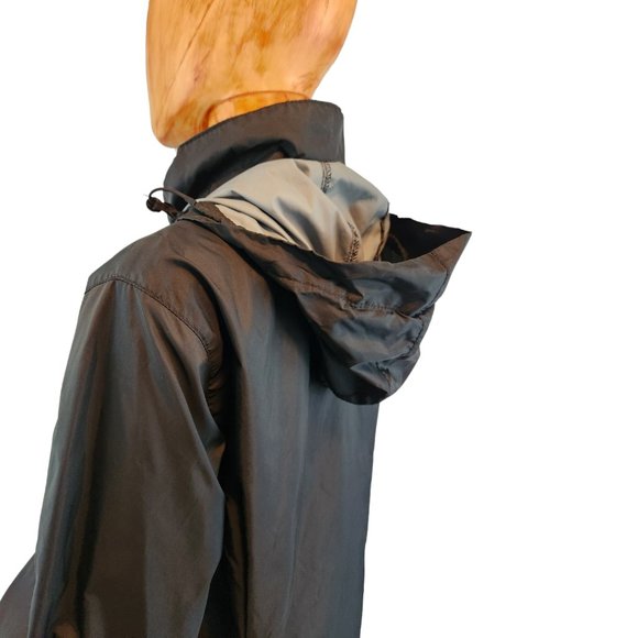 COLUMBIA lightweight waterproof black packable hooded rain jacket - Picture 4 of 11